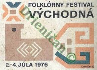 Folklórny festival Východná, 2.-4.Júla 1976.