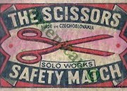 The Scissors-Safety Match, Solo works,Made in Czechoslovakia.