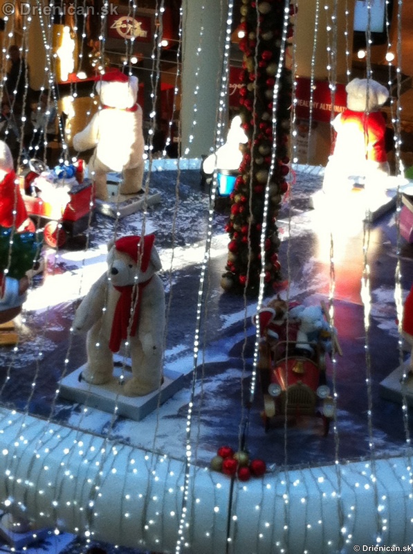 Christmas decoration in Dundrum shopping centre in Dublin