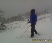 Zasnežený Minčol a 25 cm snehu v apríli