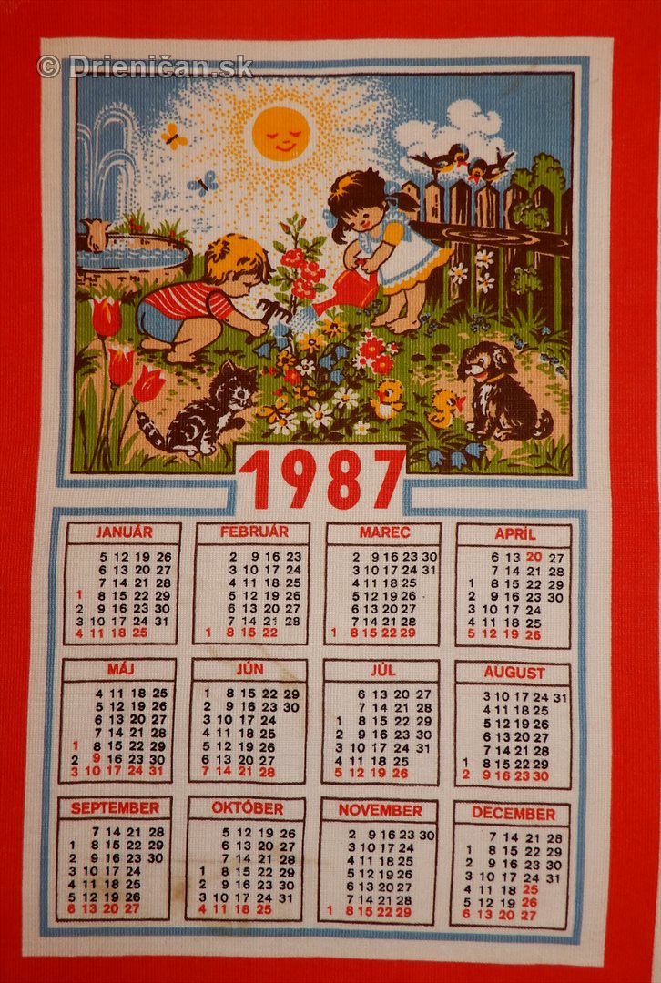 Zbierka látkových kalendárov