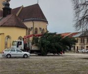Stavanie Vianočného stromčeka, Sabinov 2020