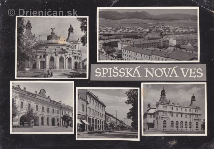 Spišská Nová Ves-čiernobiela pohľadnica